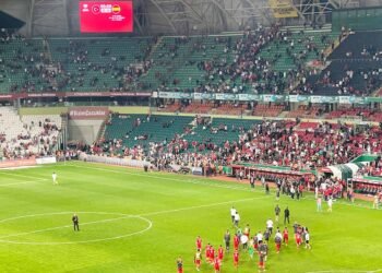 Konya Büyükşehir Stadyumu'nda oynanan karşılaşmada, A Milli Futbol Takımı, 2026 FIFA Dünya Kupası Avrupa Elemeleri E Grubu ikinci maçında İspanya'ya 6-0 kaybetti. (Fotoğraf: Davut Çolak)